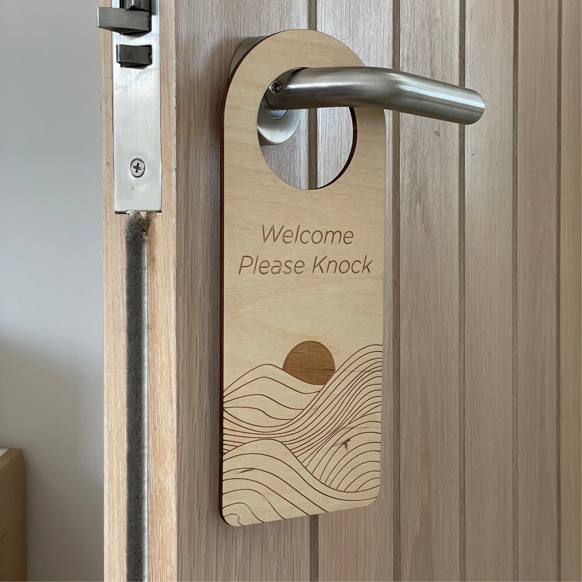 Birch Do Not Disturb Sign from Cut By Beam 