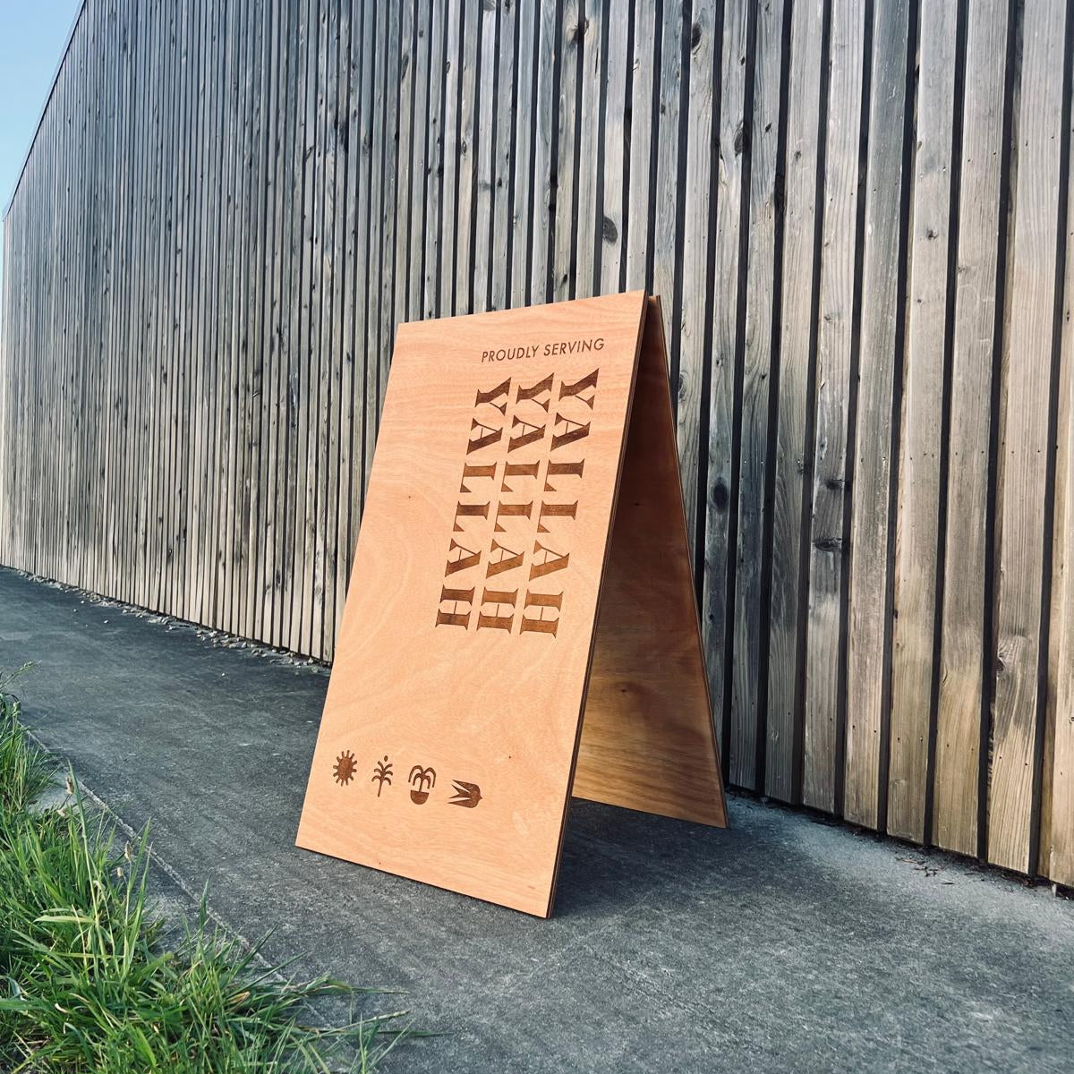 Wooden Signs - A-Frame – Cut By Beam